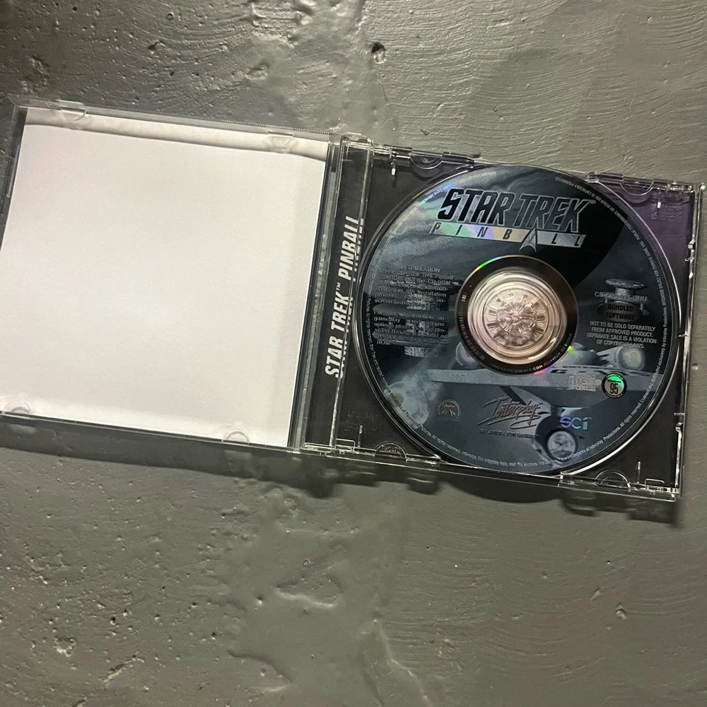 Star Trek Pinball PC Game 1998 CD ROM Windows 95 Classic